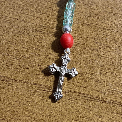 TERÇO MIÇANGA SÃO JUDAS TADEU 4MM MOD2 (1UNIDADE)