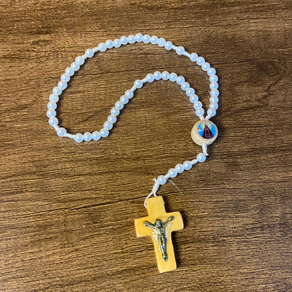 TERÇO PÉROLA MIRIM NOSSA SENHORA APARECIDA 06MM (12 UNIDADES)