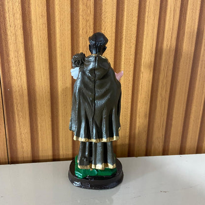 IMAGEM DE RESINA NACIONAL SÃO BENEDITO 15CM (1 UNIDADE)