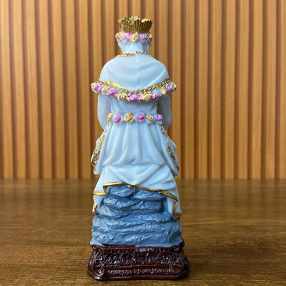 IMAGEM DE RESINA NACIONAL NOSSA SENHORA DE SALETTE CHORANDO 16,5CM (1 UNIDADE)