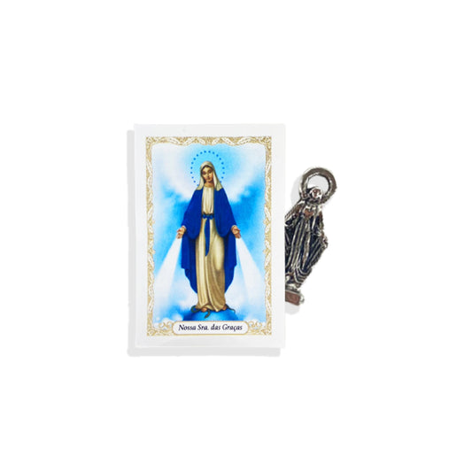 SANTO CHUMBO DE BOLSO NOSSA SENHORA DAS GRAÇAS (12 UNIDADES)