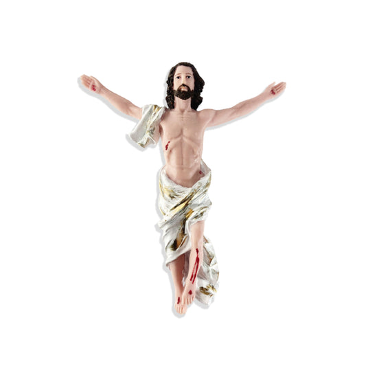 IMAGEM DE RESINA NACIONAL JESUS RESSUSCITADO 30CM (1 UNIDADE)