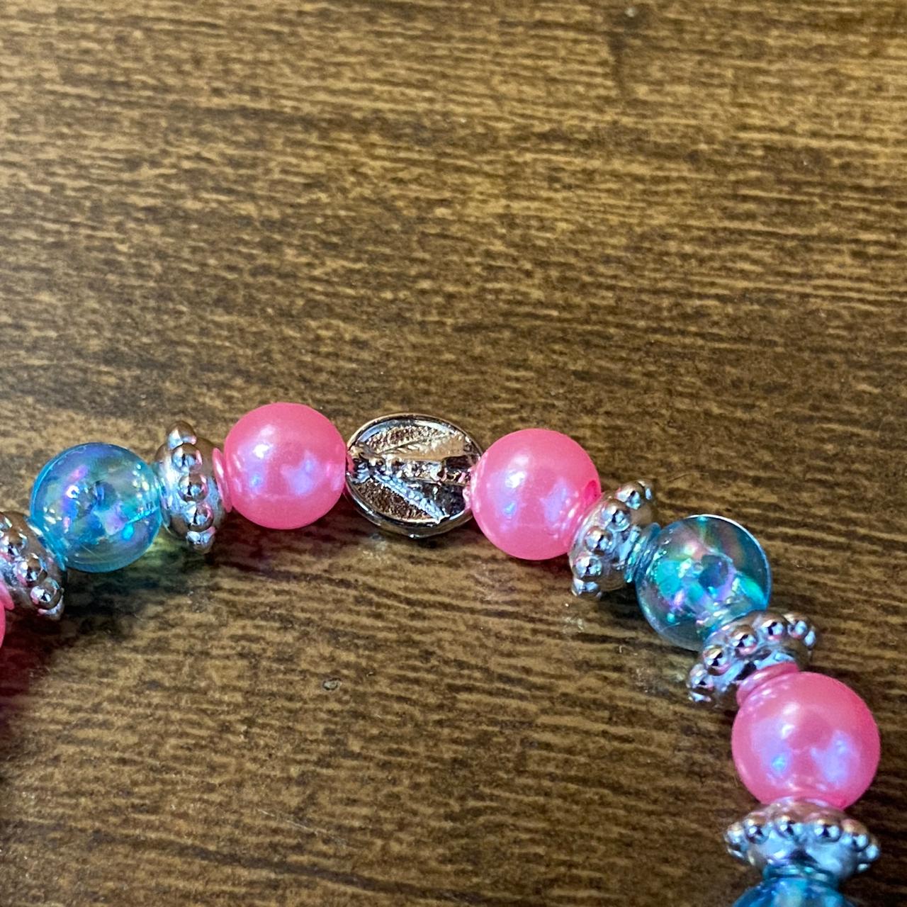 PULSEIRA PÉROLA INFANTILAZUL E ROSA NOSSA SENHORA APARECIDA (06 UNIDADES)