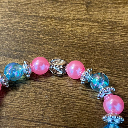 PULSEIRA PÉROLA INFANTILAZUL E ROSA NOSSA SENHORA APARECIDA (06 UNIDADES)