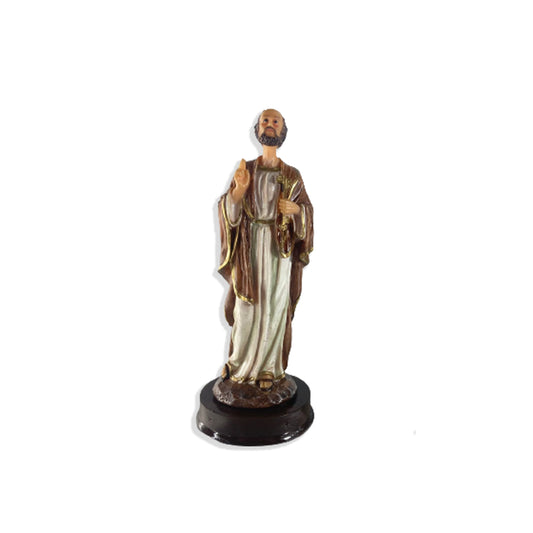 IMAGEM DE RESINA IMPORTADA SÃO PEDRO 15CM (1 UNIDADE)