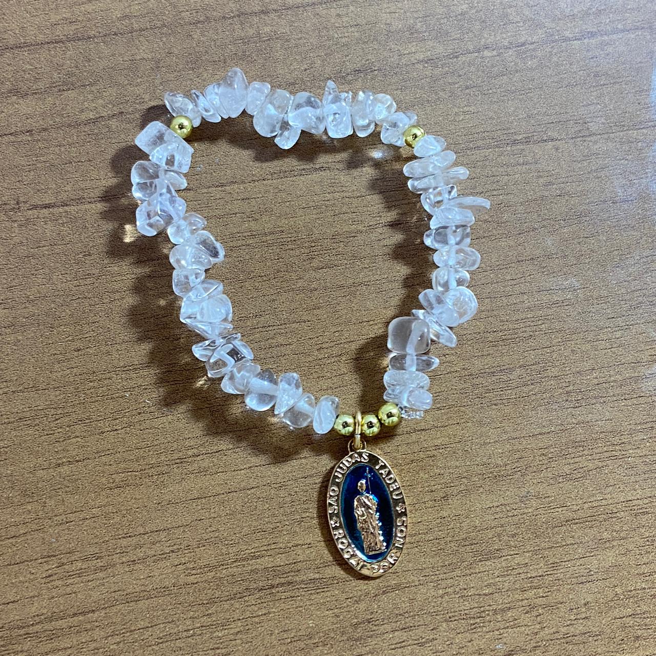 PULSEIRA CRISTAL SÃO JUDAS TADEU MOD2  ( 1 UNIDADE)