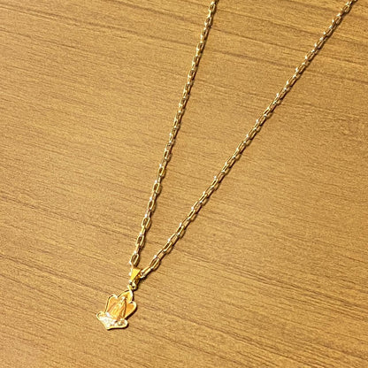 CORRENTE DOURADA NOSSA SENHORA APARECIDA MOD4 (1 UNIDADE)