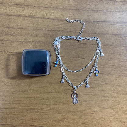 PULSEIRA PRATEADA NOSSA SENHORA APARECIDA MOD3 (3 UNIDADES)