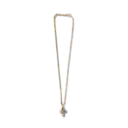 COLAR DOURADO NOSSA SENHORA APARECIDA COM STRASS  (1 UNIDADE)
