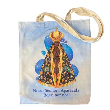 SACOLA DE COMPRAS NOSSA SENHORA APARECIDA 39x34,5CM  - MOD1 (1 UNIDADE)