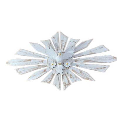 MANDALA MADEIRA BRANCA DIVINO ESPIRITO SANTO 48CMX1M  (1 UNIDADE)