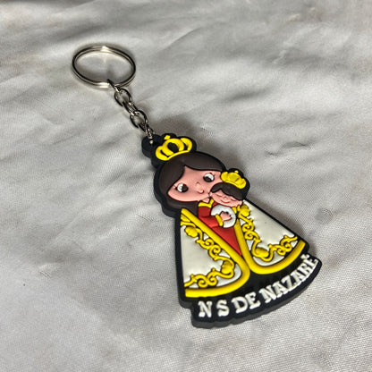 CHAVEIRO EMBORRACHADO NOSSA SENHORA DE NAZARÉ MOD2 (12 UNIDADES)