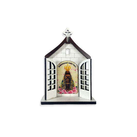 CAPELA PORTA NOSSA SENHORA APARECIDA 16CM (1 UNIDADE)
