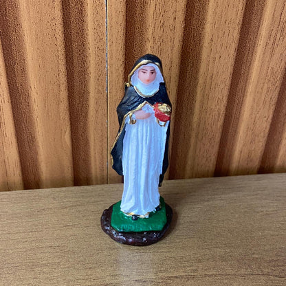 IMAGEM DE RESINA NACIONAL SANTA EDWIGES 07CM (6 UNIDADES)