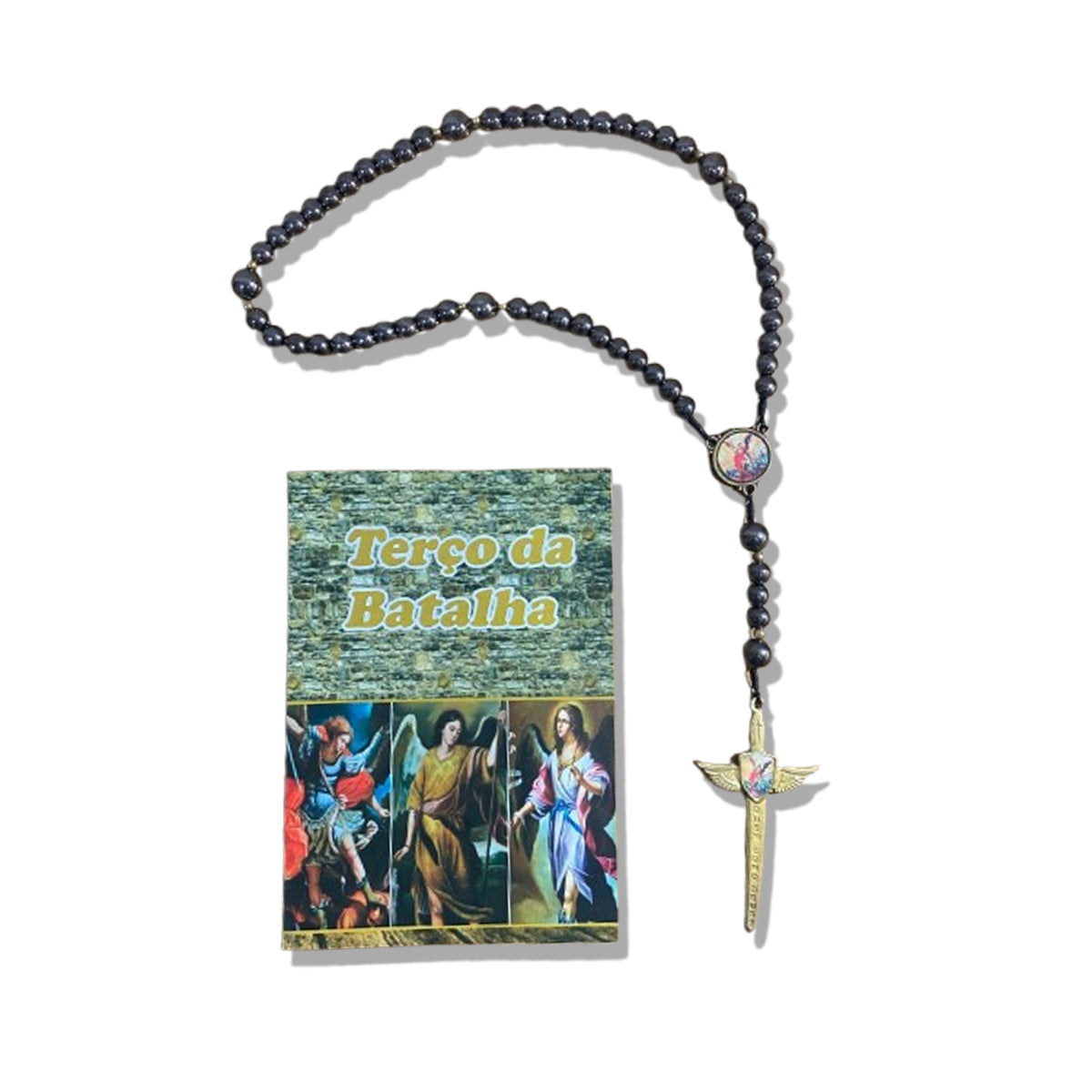 TERÇO ESPADA DE SÃO MIGUEL ARCANJO 8MM (1 UNIDADE)