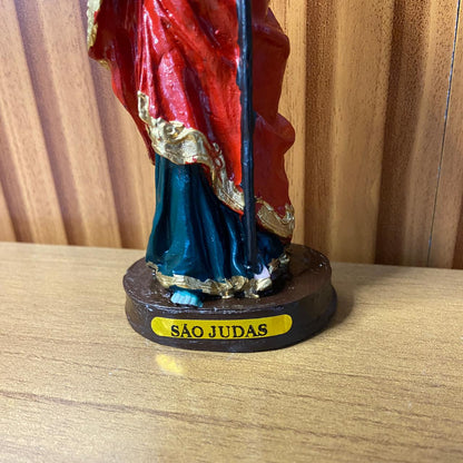 IMAGEM DE RESINA NACIONAL SÃO JUDAS 14CM (1 UNIDADE)