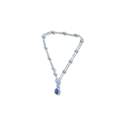 PULSEIRA PRATEADA PINGENTE NOSSA SENHORA APARECIDA  (01 UNIDADE)