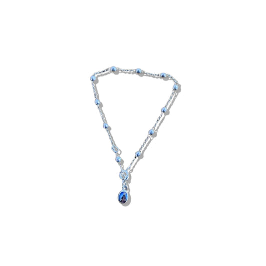 PULSEIRA PRATEADA PINGENTE NOSSA SENHORA APARECIDA  (01 UNIDADE)