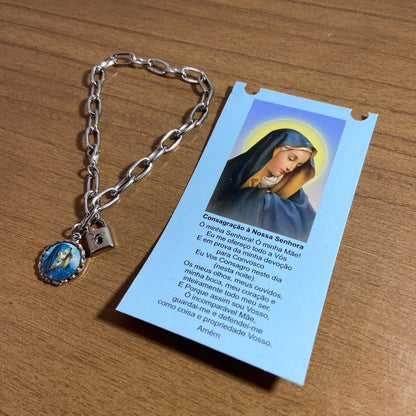 PULSEIRA CADEADO NOSSA SENHORA DAS DORES NA CARTELA (3 UNIDADES)