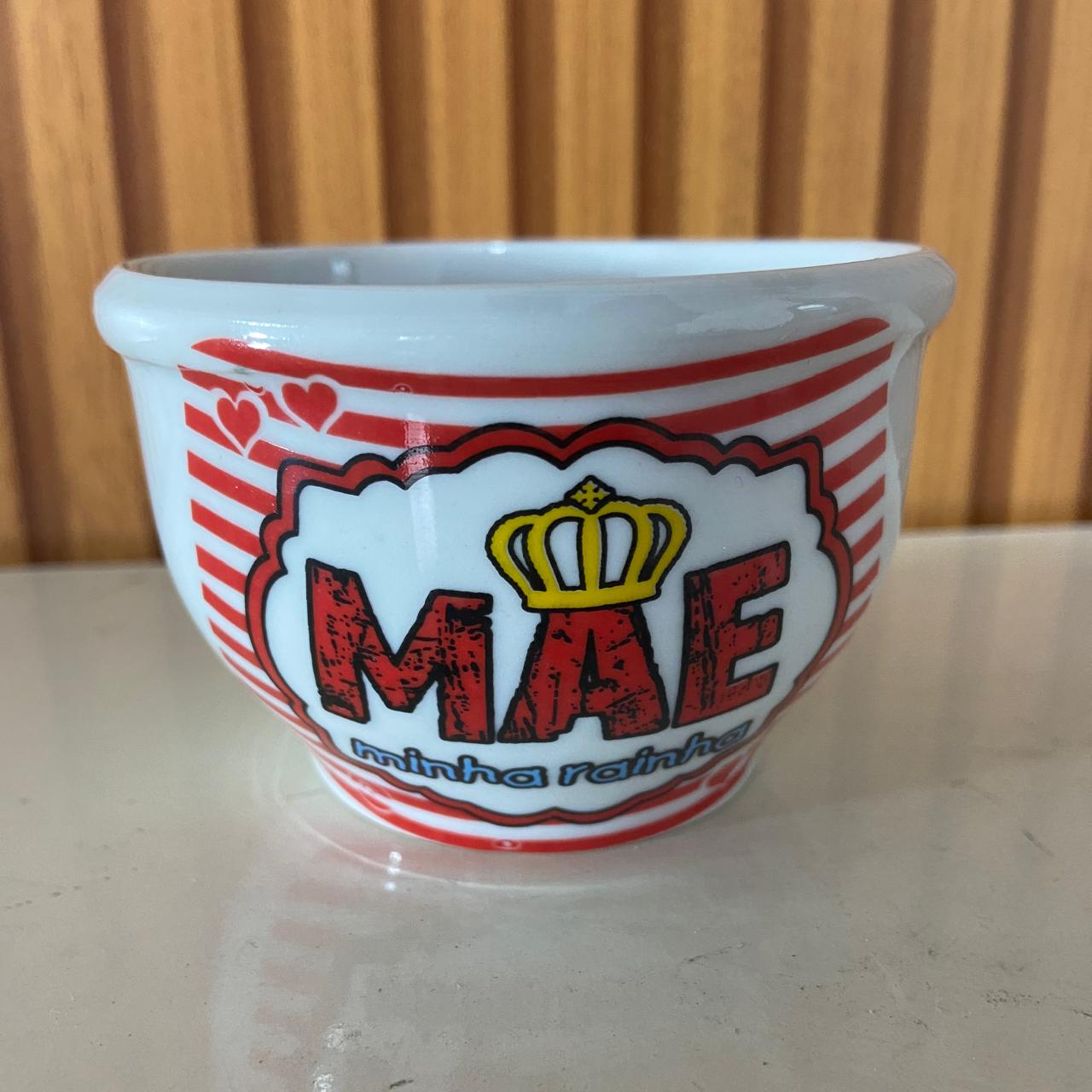 CUMBUCA DE PORCELANA MÃE MINHA RAINHA 180ML (1 UNIDADE)