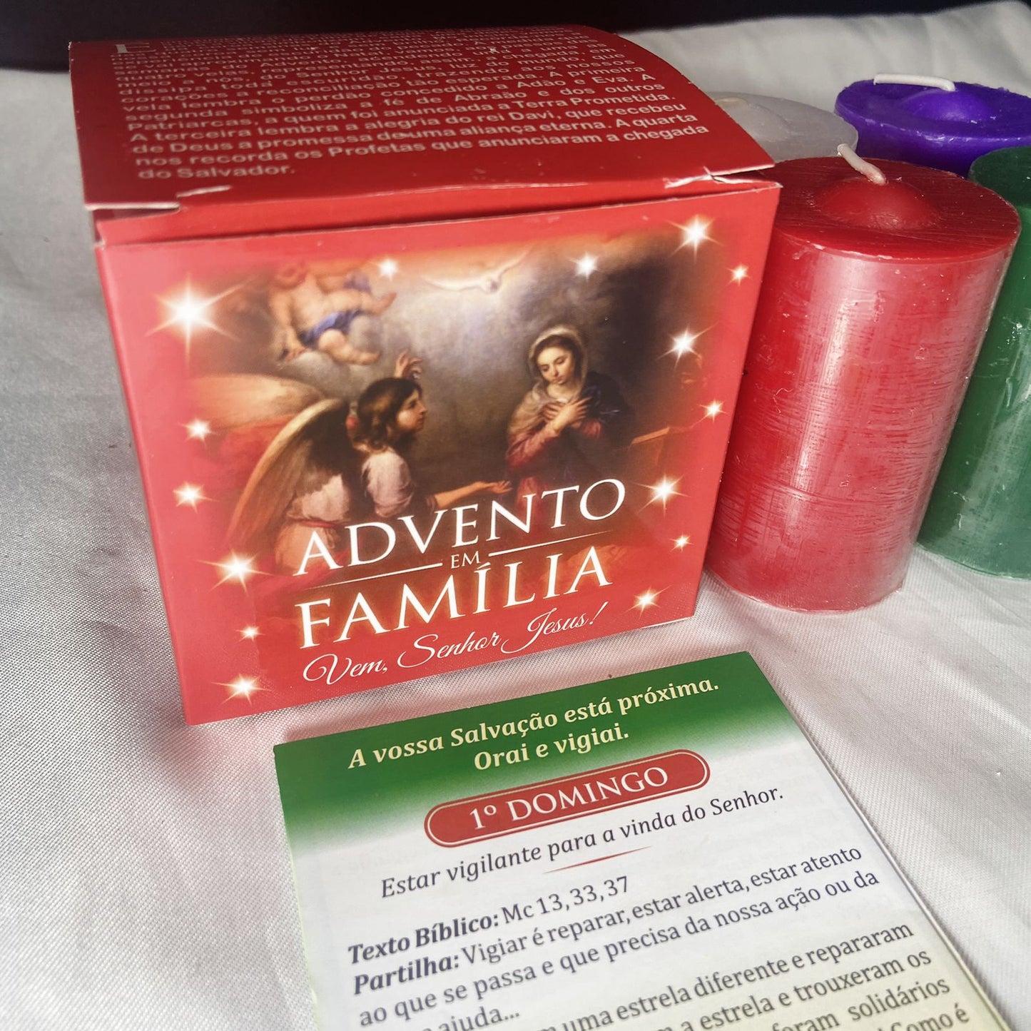 KIT VELA ADVENTO EM FAMÍLIA MOD1 (1 UNIDADE)