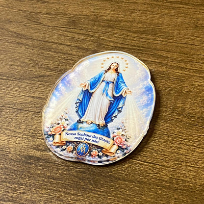 IMÃ DE ACRÍLICO NOSSA SENHORA DAS GRAÇAS (1 UNIDADE)