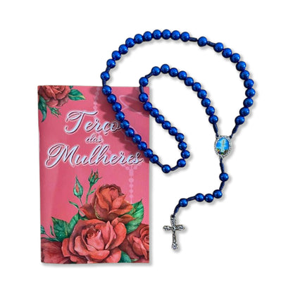 TERÇO PÉROLA NOSSA SENHORA DE FÁTIMA 8MM (1 UNIDADE)