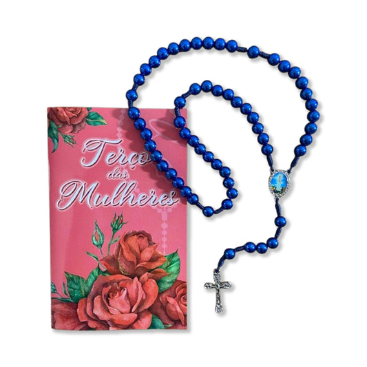 TERÇO PÉROLA NOSSA SENHORA DE FÁTIMA 8MM (1 UNIDADE)