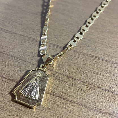 CORRENTE DOURADA NOSSA SENHORA APARECIDA  ( 1 UNIDADE)