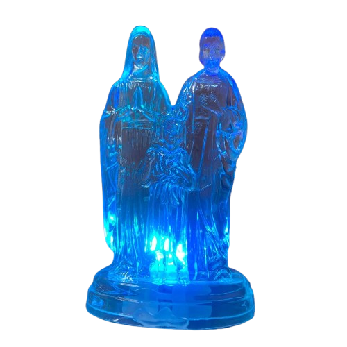 IMAGEM DE ACRÍLICO SAGRADA FAMÍLIA COM LED 11CM (1 UNIDADE)