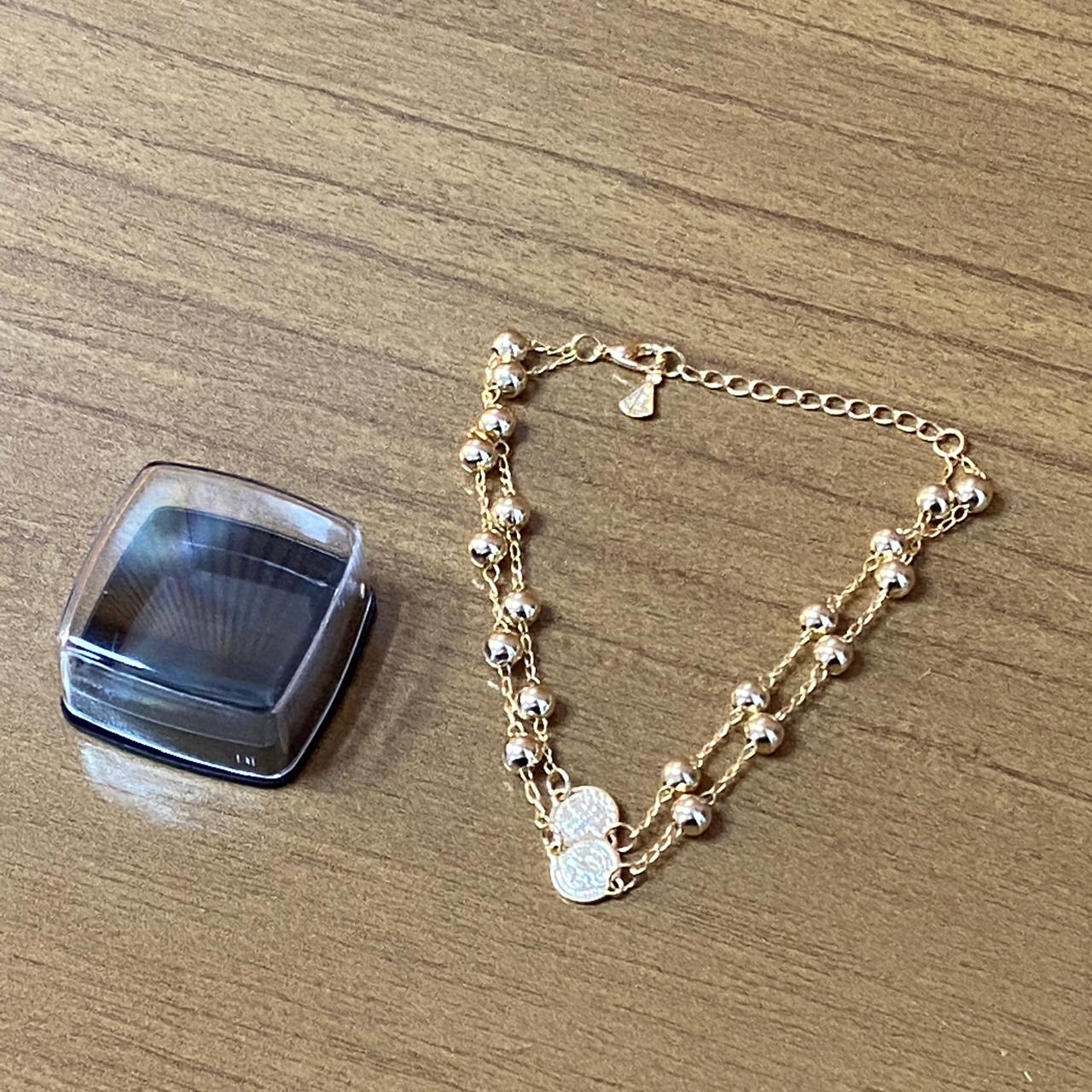 PULSEIRA ESCAPULARIO DOURADO MEDALHA SÃO BENTO  (3 UNIDADES)