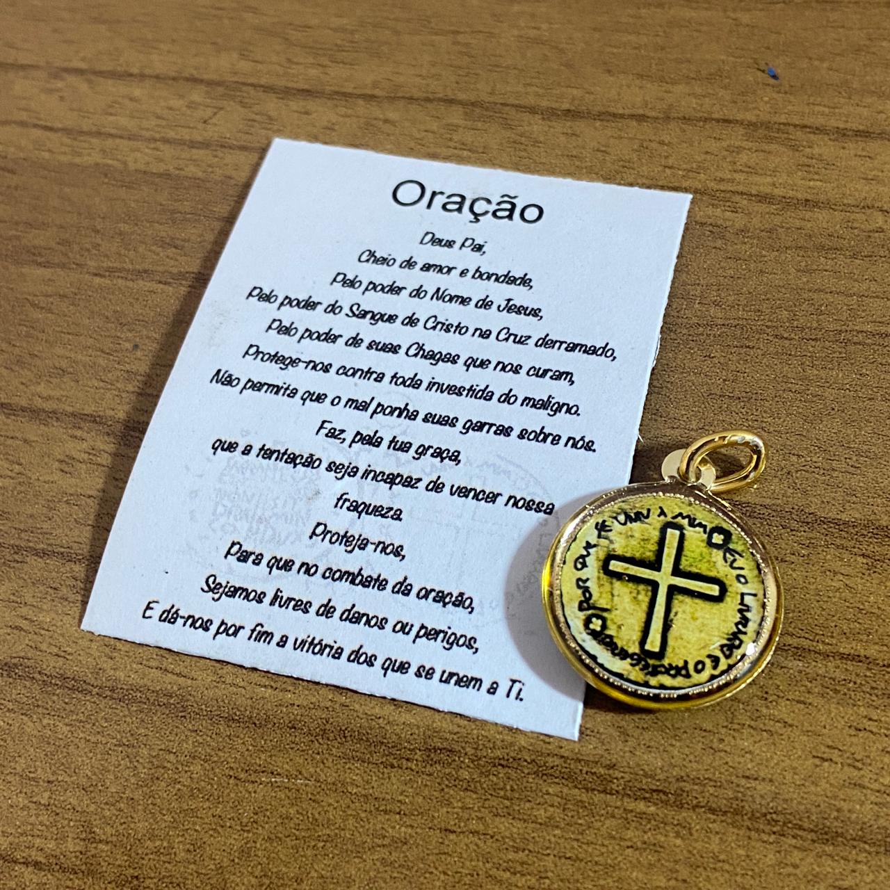 MEDALHA DUPLA FACE DUAS MEDALHAS (12 UNIDADES)