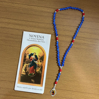 TERÇO ACRÍLICO NOSSA SENHORA DESATADORA DOS NÓS 06MM  (1 UNIDADE)