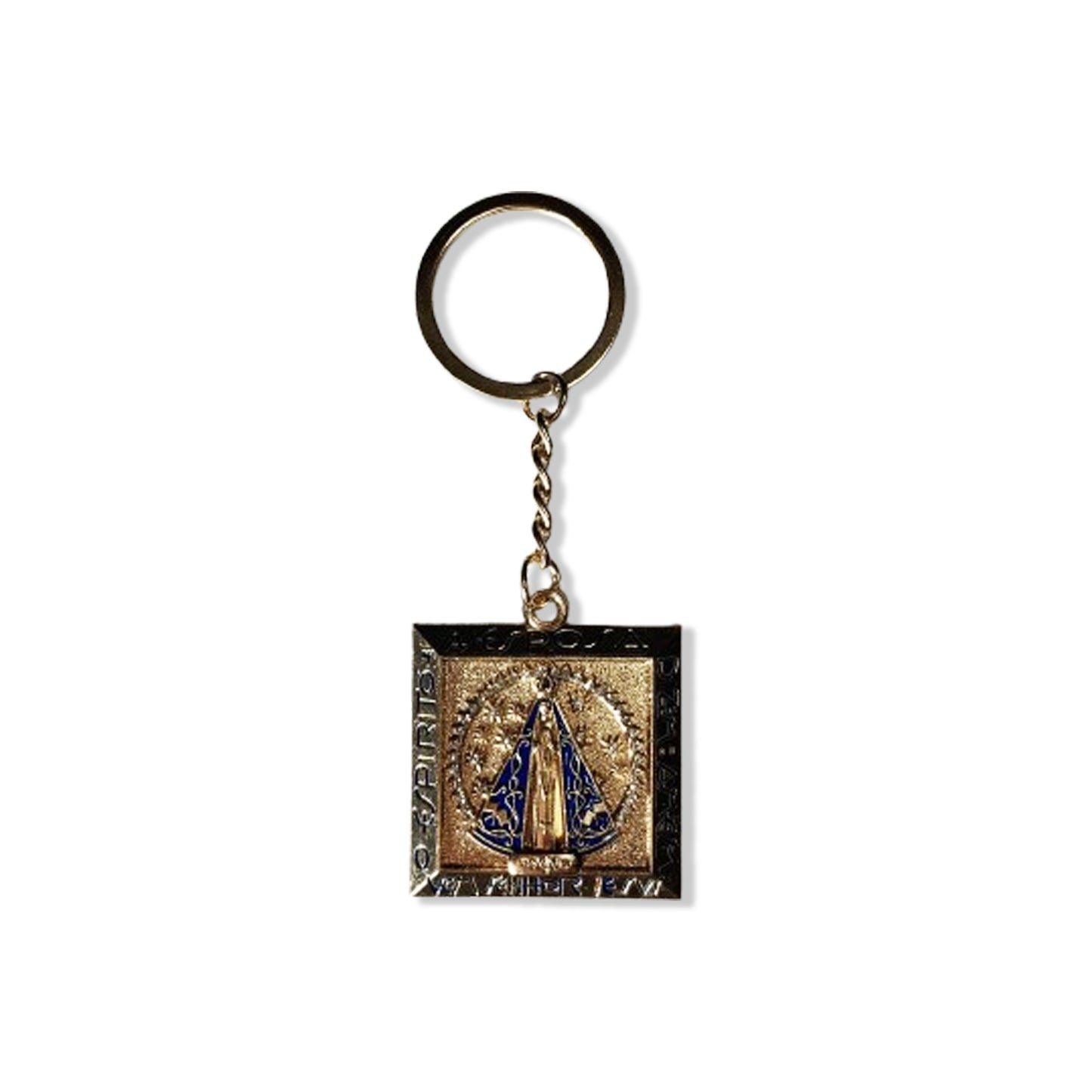 CHAVEIRO DOURADO NICHO NOSSA SENHORA APARECIDA COM STRASS (6UNIDADES)