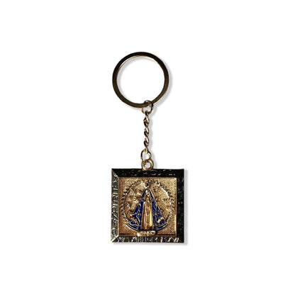 CHAVEIRO DOURADO NICHO NOSSA SENHORA APARECIDA COM STRASS (6UNIDADES)