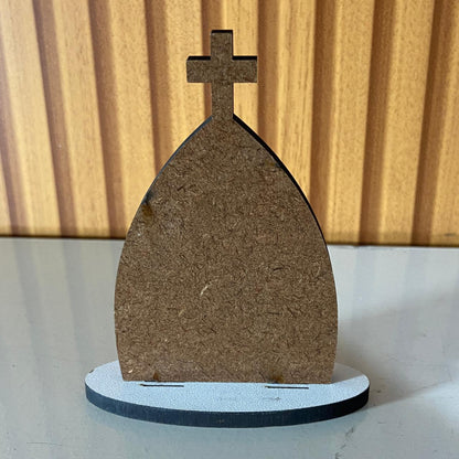 CAPELA MDF DESMONTÁVEL SANTO PADRE PIO 11CM (1 UNIDADE)