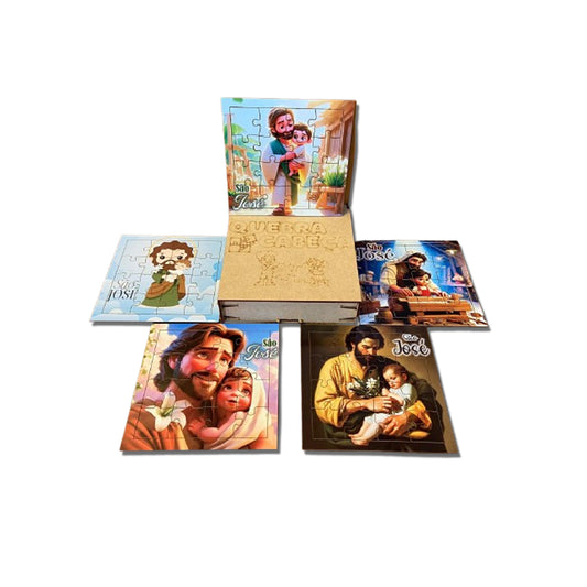 KIT QUEBRA CABEÇA INFANTIL MDF SÃO JOSÉ (5 UNIDADE)