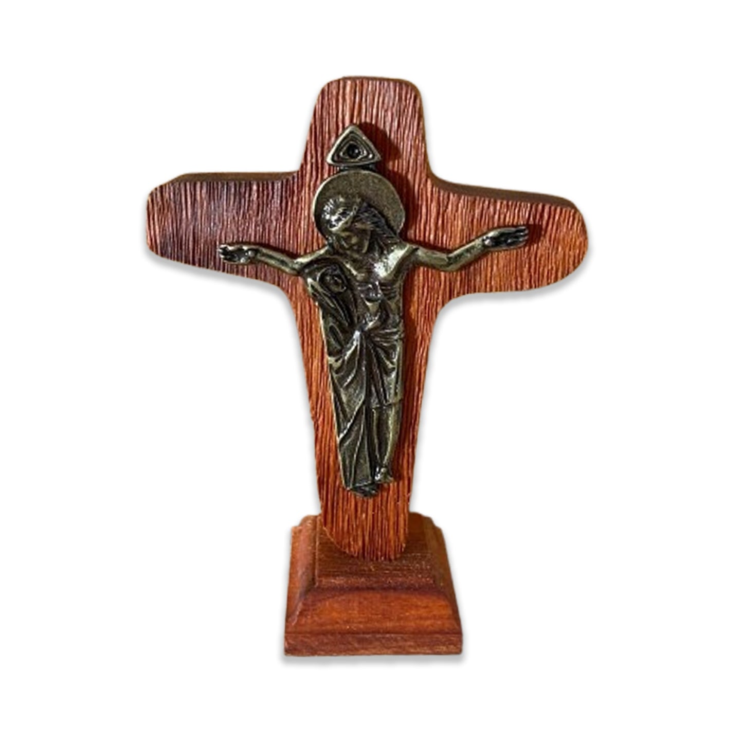 CRUCIFIXO MADEIRA DE MESA DA UNIDADE 13,5CM (1 UNIDADE)