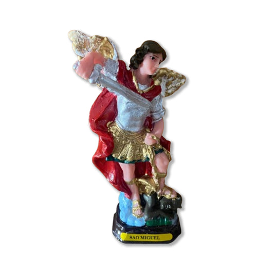 IMAGEM DE RESINA NACIONAL SÃO MIGUEL ARCANJO 15CM (1 UNIDADE)
