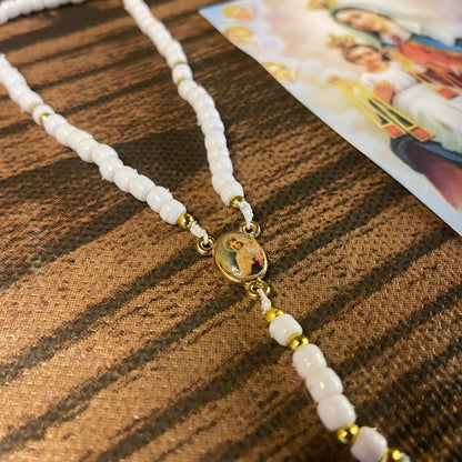 TERÇO MIÇANGA NOSSA SENHORA DO CARMO  4MM   (1UNIDADE)