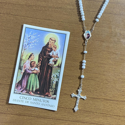 TERÇO MIÇANGA SANTO ANTÔNIO 4MM (1UNIDADE)