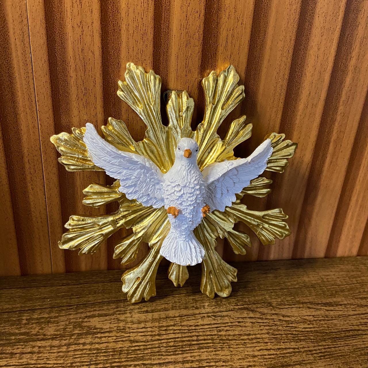 IMAGEM DE RESINA IMPORTADA DIVINO ESPIRITO SANTO DE PAREDE 13x13CM (1 UNIDADE)