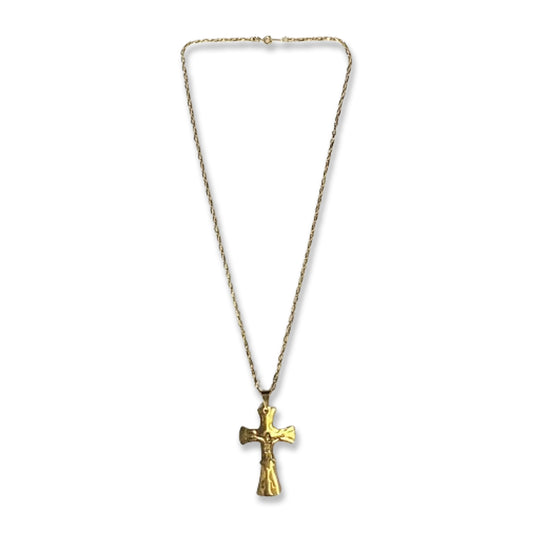 CORRENTE DOURADA COM CRUCIFIXO MOD3 (1 UNIDADE)