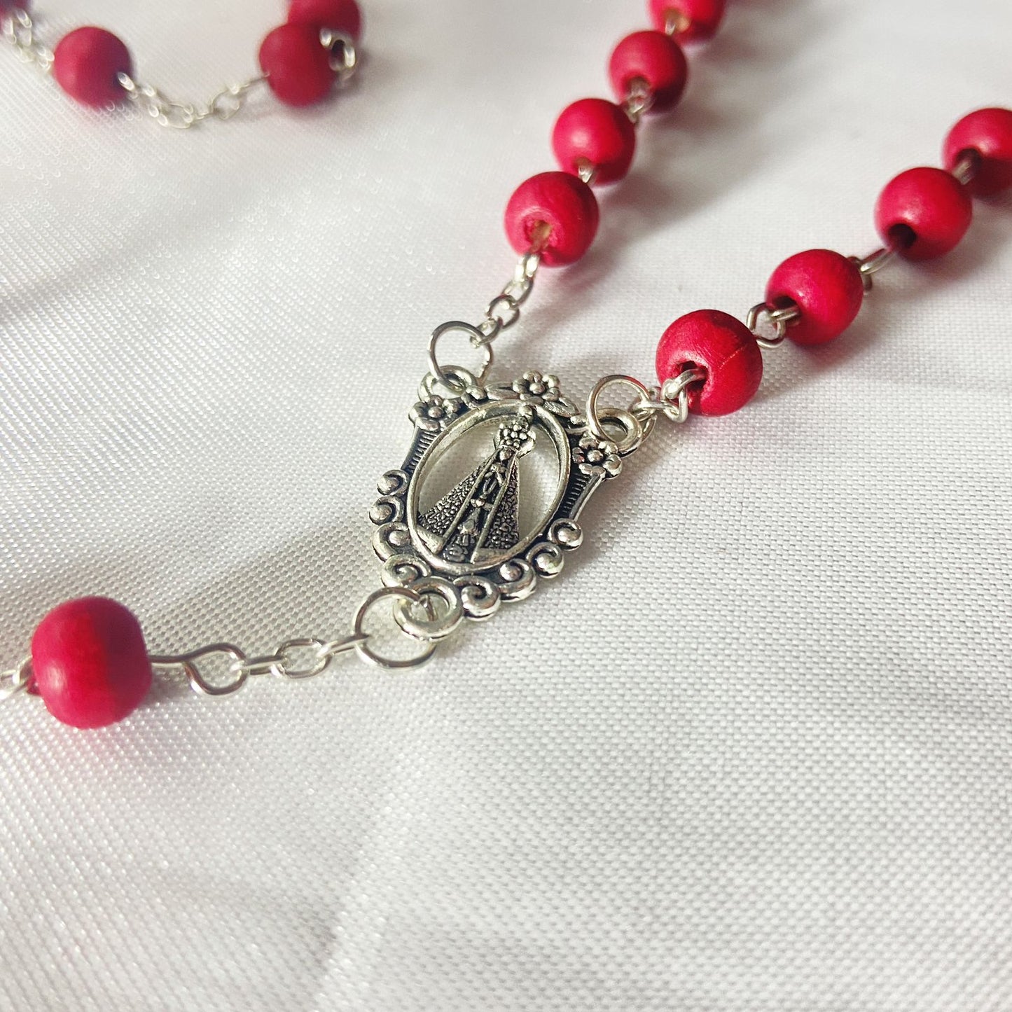 TERÇO PERFUMADO NOSSA SENHORA APARECIDA 6MM (6 UNIDADES)