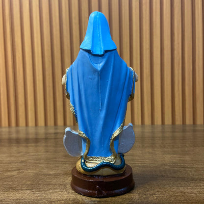 IMAGEM DE RESINA NACIONAL NOSSA SENHORA DAS GRAÇAS MEDALHA MILAGROSA 15CM (1 UNIDADE)
