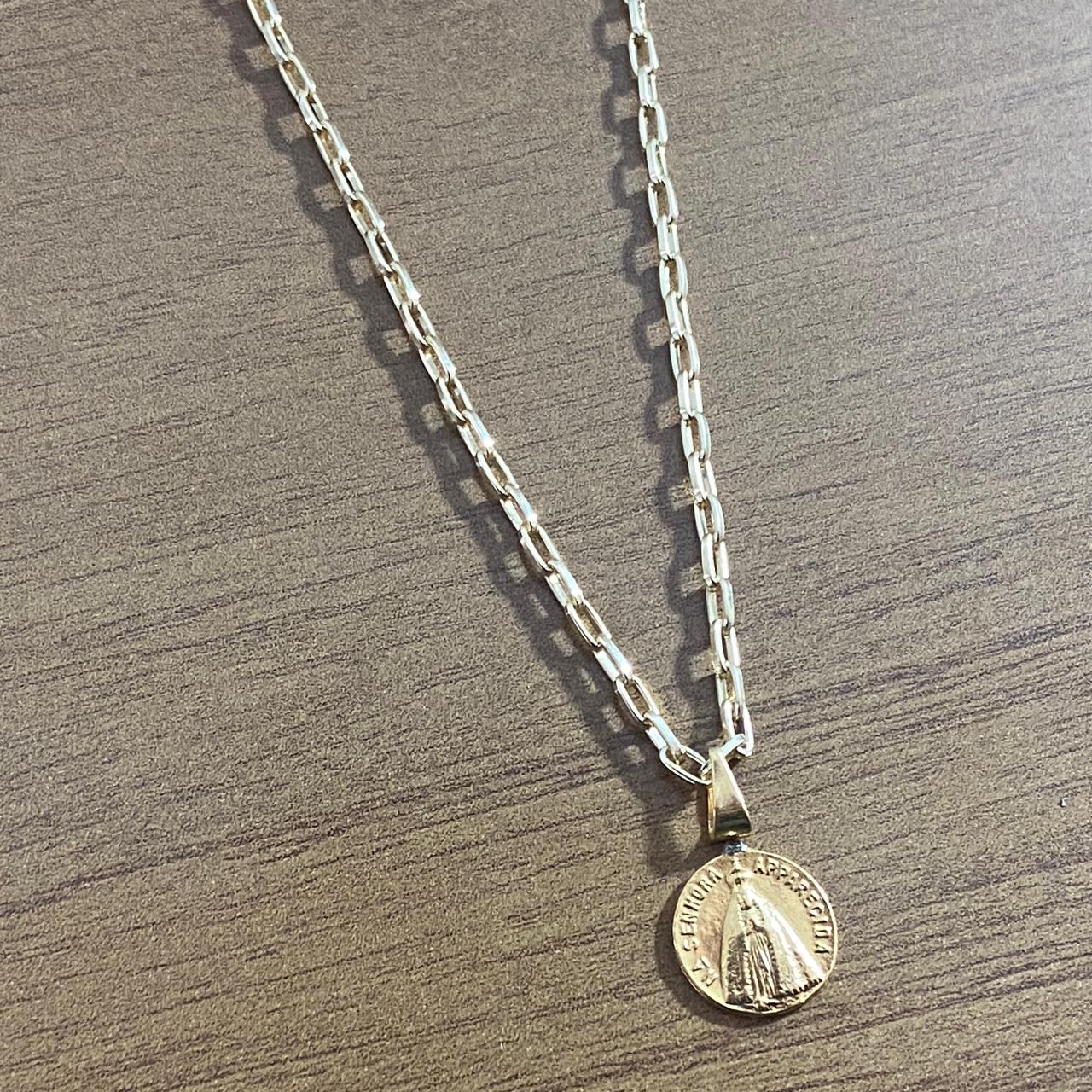 CORRENTE DOURADA NOSSA SENHORA APARECIDA  ( 1 UNIDADE)