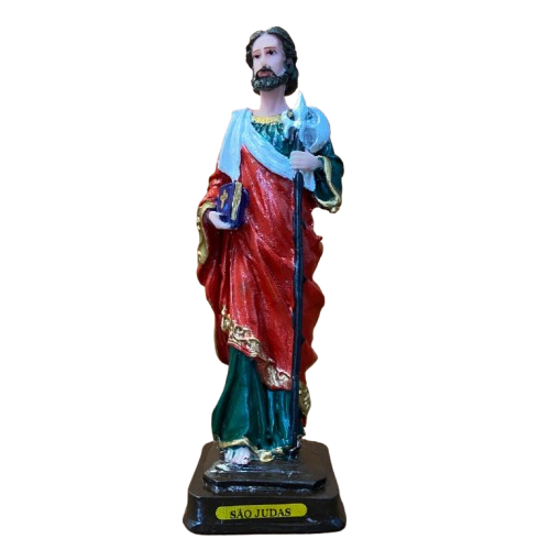 IMAGEM DE RESINA NACIONAL SÃO JUDAS 20CM (1 UNIDADE)