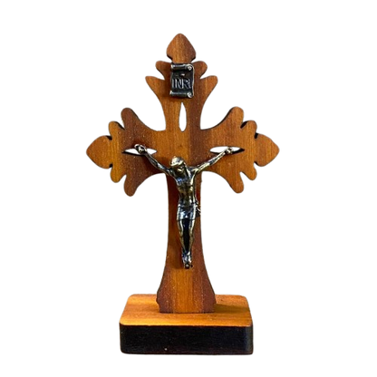 CRUCIFIXO MADEIRA DE MESA 9,5 CM (1 UNIDADE)