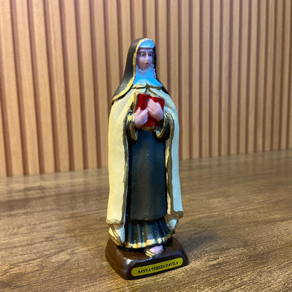 IMAGEM DE RESINA NACIONAL SANTA TERESA D´AVILA 15CM (1 UNIDADE)