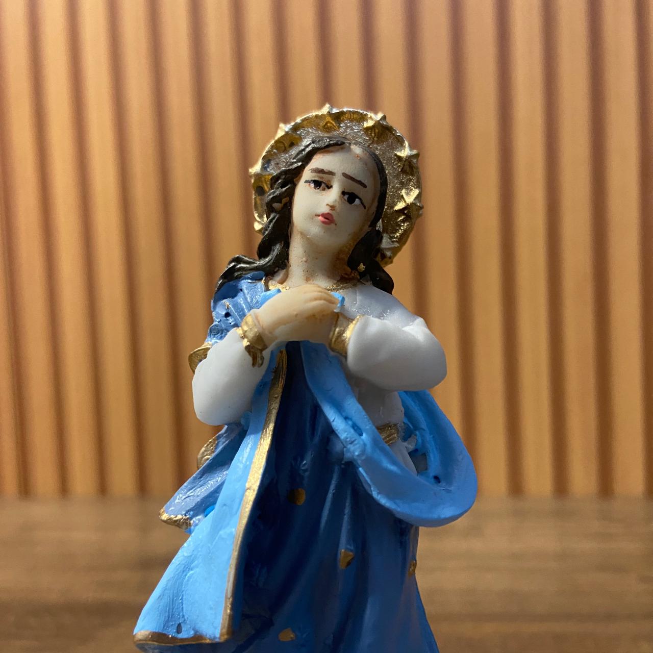 IMAGEM DE RESINA NACIONAL IMACULADA CONCEIÇÃO 15CM (1 UNIDADE)